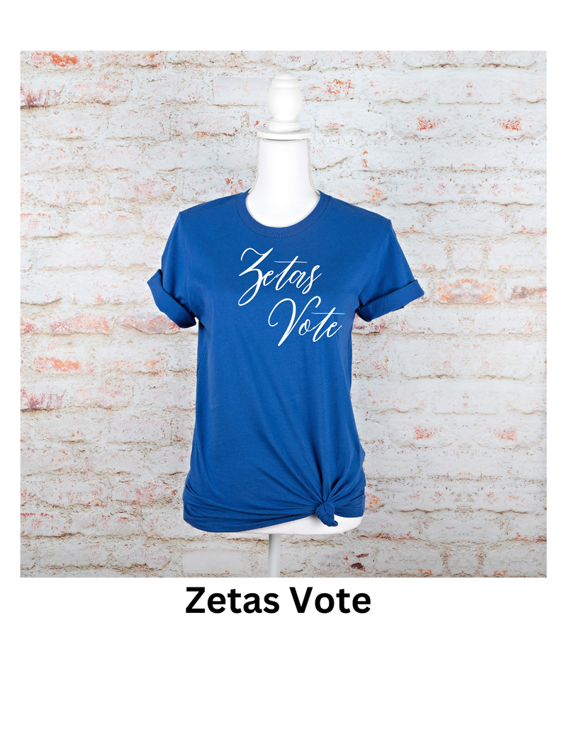 Short sleeve t-shirt (Zetas Vote)