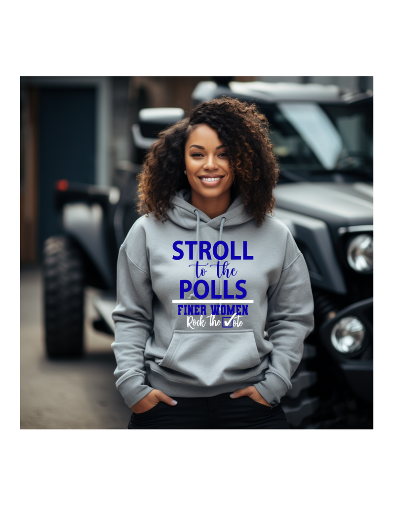 Short Sleeve T-Shirt (Stroll to the Polls pearls)